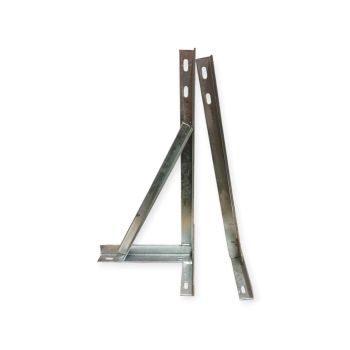 Blake 24 Inch T & K Galvanised Wall Brackets Side View