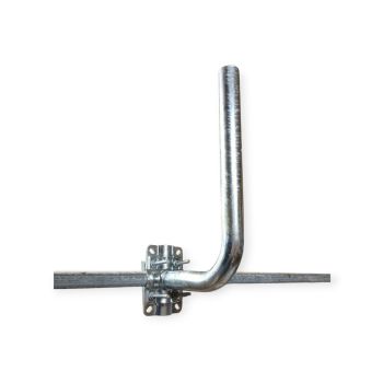 Tower Electronics 40mm Dia Galvanised Wall/Balcony Bracket On Railing Front