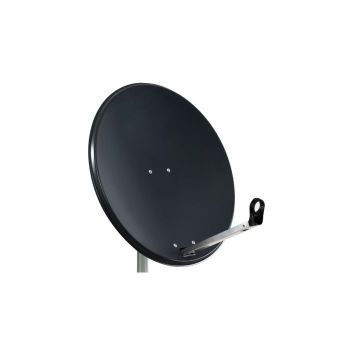Tower 60/66cm Steel 'Easy Click' Satellite Dish - Anthracite