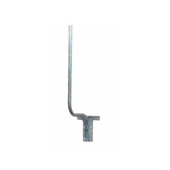 Tower Cranked Swan Neck Bracket. 1.25" Dia Pole, 15.5" S'Off, 4' 5" Up.