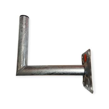 Tower Electronics Hot Dipped 50mm Diameter Welded Bracket 30cm Standoff Side View